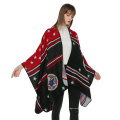 Châle Wrap Poncho Ruana Cape léger Cardigan ouvert à l&#39;avant pour l&#39;automne hiver